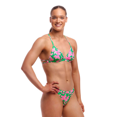 FUNKITA Blossom Fly Tri Top Hipster Brief - Maillot de bain Natation Femme 2 pieces | Les4Nages