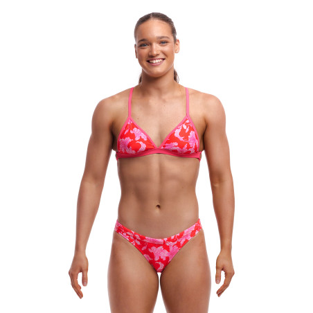 FUNKITA Fire Flyer Tri Top Hipster Brief - Maillot de bain Natation Femme 2 pieces | Les4Nages