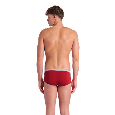 Arena ICONS Swim Low Waist Short Red Onion Sea Foam - Boxer Natation Homme | Les4Nages