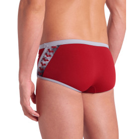 Arena ICONS Swim Low Waist Short Red Onion Sea Foam   - Boxer Natation Homme