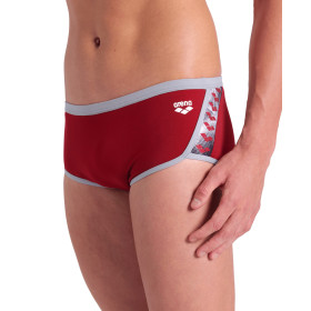 Arena ICONS Swim Low Waist Short Red Onion Sea Foam   - Boxer Natation Homme