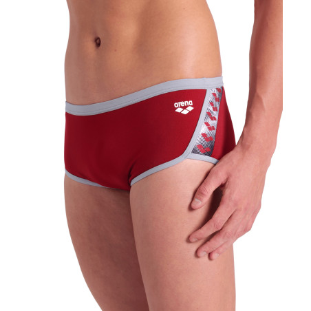 Arena ICONS Swim Low Waist Short Red Onion Sea Foam - Boxer Natation Homme | Les4Nages