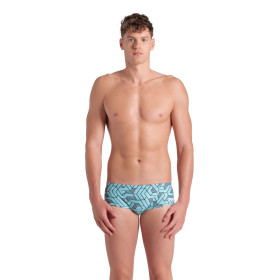 Arena ESCAPE Swim Low Waist Short  Black Water Blue  - Boxer Natation Homme