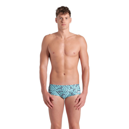 Arena ESCAPE Swim Low Waist Short Black Water Blue - Boxer Natation Homme | Les4Nages