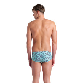 Arena ESCAPE Swim Low Waist Short  Black Water Blue  - Boxer Natation Homme