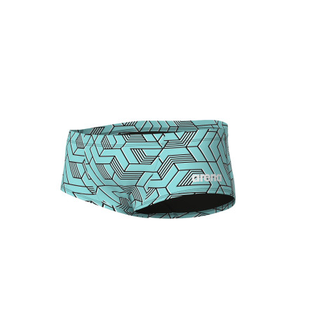 Arena ESCAPE Swim Low Waist Short Black Water Blue - Boxer Natation Homme | Les4Nages