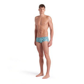 Arena ESCAPE Swim Low Waist Short  Black Water Blue  - Boxer Natation Homme