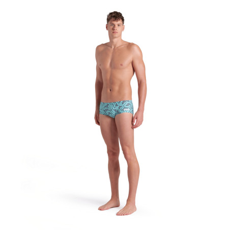 Arena ESCAPE Swim Low Waist Short Black Water Blue - Boxer Natation Homme | Les4Nages