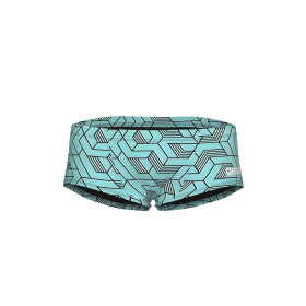 Arena ESCAPE Swim Low Waist Short  Black Water Blue  - Boxer Natation Homme