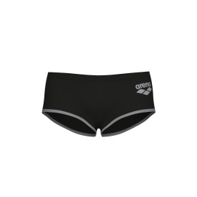 ARENA One biglogo Low waist short Black Silver  - Boxer Natation Homme