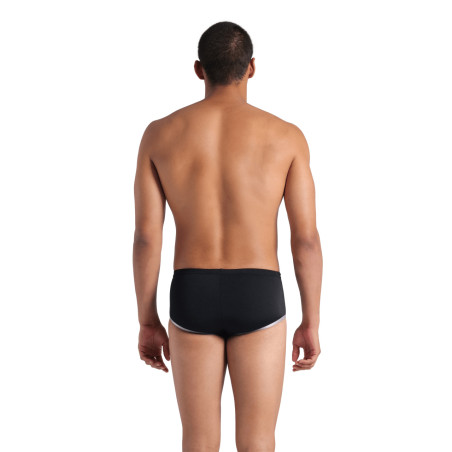 ARENA One biglogo Low waist short Black Silver - Boxer Natation Homme | Les4Nages