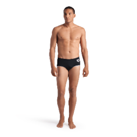 ARENA One biglogo Low waist short Black Silver  - Boxer Natation Homme