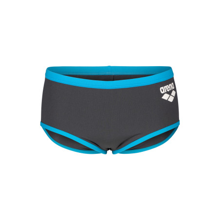 ARENA One biglogo Low waist short Asphalte Turquoise - Boxer Natation Homme | Les4Nages