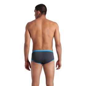 ARENA One biglogo Low waist short Asphalte Turquoise  - Boxer Natation Homme