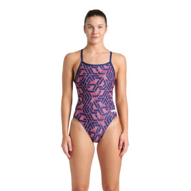 Arena ESCAPE CHALLENGE Back Navy Red White Blue  -  Maillot Natation Femme