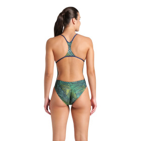 Arena ENERGY SWIMSUIT BOOSTER BAck Navy Green Multi     -  Maillot Natation Femme