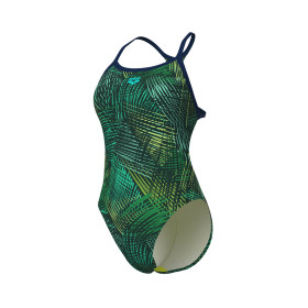 Arena ENERGY SWIMSUIT BOOSTER BAck Navy Green Multi     -  Maillot Natation Femme