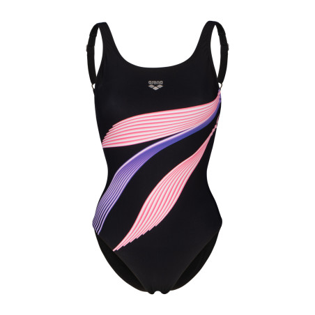 Arena Bodylift ROSALBA U BACK Black Black Multi - Maillot Aquagym et Piscine Bodylift | Les4Nages