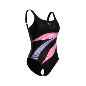 Arena Bodylift ROSALBA U BACK Black Black Multi  -  Maillot Aquagym et Piscine Bodylift