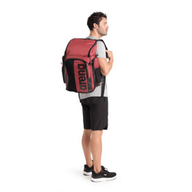 ARENA SPIKY 3 BACKPACK 45L Crimson Black  - Sac à Dos Natation, Sport et Piscine