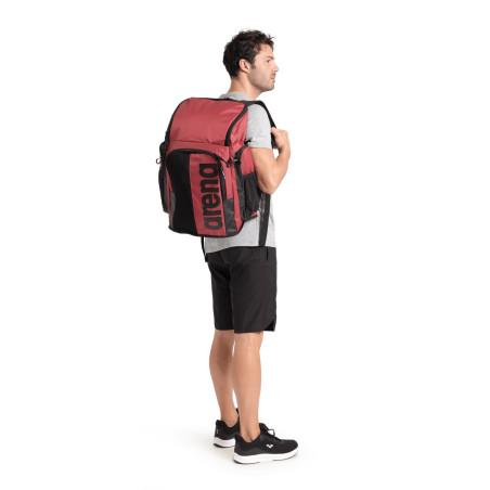 ARENA SPIKY 3 45L Crimson Black - Sac à Dos Natation, Sport et Piscine | Les4Nages