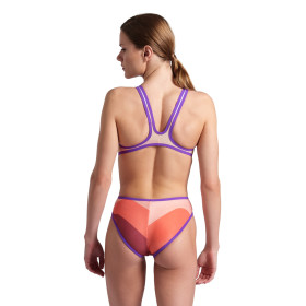 Arena ONE Morning Light   Purple Rose  - Maillot de bain femme 1 pièce