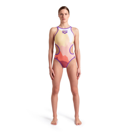 Arena ONE Morning Light Purple Rose - Maillot de bain femme 1 pièce | Les4Nages