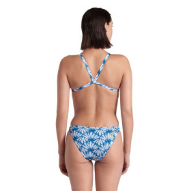 ARENA Rulebreaker Hooked Reversible White multi Blue Cosmo  - Maillot femme 1 pièce