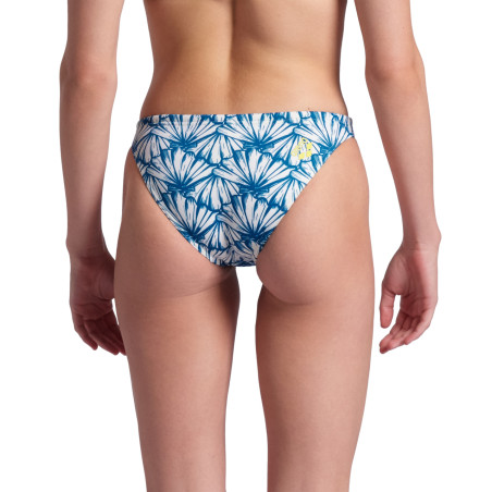 ARENA Real Brief R - White Multi Yellow Star - Bas 2 pièces Natation et Plage | Les4Nages