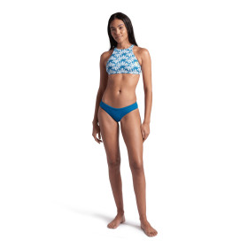 ARENA CROP THINK R White Multi Yellow Star -  Haut 2 pièces Natation et Plage