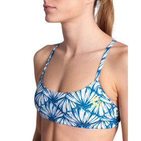 ARENA Bandeau Play R White Multi Yellow Star    -  Haut 2 pièces Natation et Plage