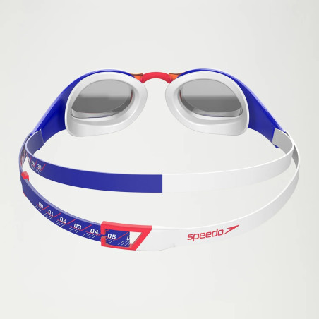 SPEEDO Fastskin Pure Focus Mirror rouge/bleu - Lunettes Natation | Les4Nages