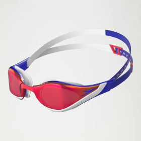 SPEEDO Fastskin Pure Focus Mirror rouge/bleu - Lunettes Natation