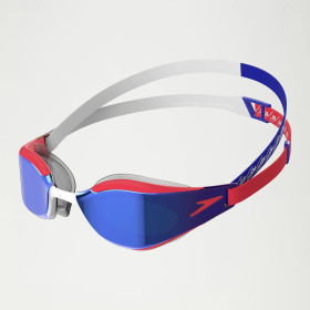 SPEEDO Fastskin HYPER ELITE MIRROR Red Blue - Lunettes Natation 