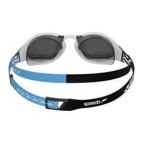 SPEEDO Fastskin HYPER ELITE MIRROR Bleu Picton Noir Blanc - Lunettes Natation