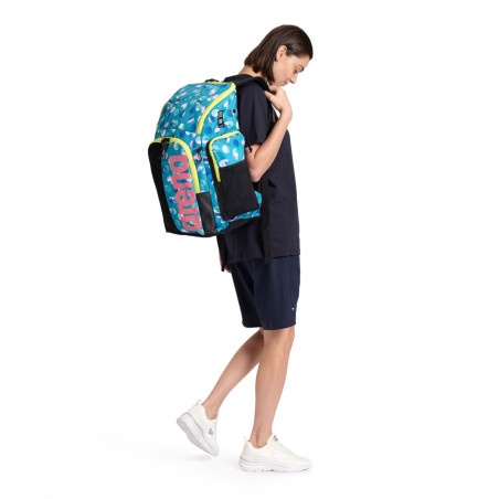 ARENA SPIKY 3 BACKPACK 45L Allover Confetti - Sac à Dos Natation et Piscine  | Les4Nages