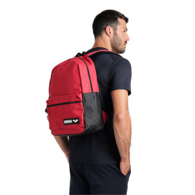 ARENA Team Backpack 30 - Team Red Melange - Sac à Dos Natation, Sport et Piscine