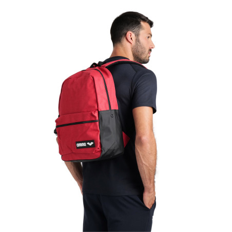 ARENA Team Backpack 30 - Team Red Melange - Sac à Dos Natation, Sport et Piscine | Les4Nages