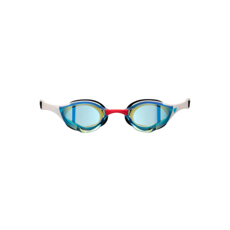 ARENA Cobra EDGE Swipe Mirrror FIREFLOW Aqua White - Lunettes Natation | Les4Nages