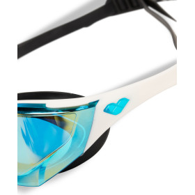 ARENA Cobra EDGE Swipe Mirrror  FIREFLOW Aqua White - Lunettes Natation