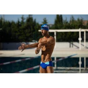 ZEROD Trunks Blue Light Blue Trunks Natation - Boxer Natation Homme