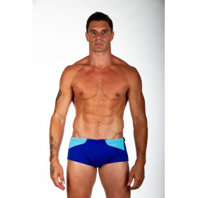 ZEROD Blue Light Blue Trunks Natation - Boxer Homme