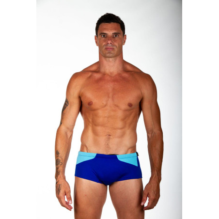 ZEROD Trunks Blue Light Blue Trunks Natation - Boxer Natation Homme | Les4Nages