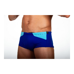 ZEROD Blue Light Blue Trunks Natation - Boxer Homme