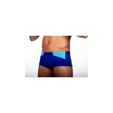 ZEROD Blue Light Blue Trunks Natation - Boxer Homme | Les4Nages