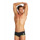 ARENA One biglogo Low waist short - Black Soft Green - Boxer natation Homme