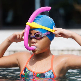 FINIS Stability Snorkel  JUNIOR Magical Magenta - Tuba Frontal Natation