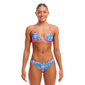 FUNKITA Bundjalung Blue Tri Top Hipster Brief   - Maillot de bain Natation Femme 2 pieces