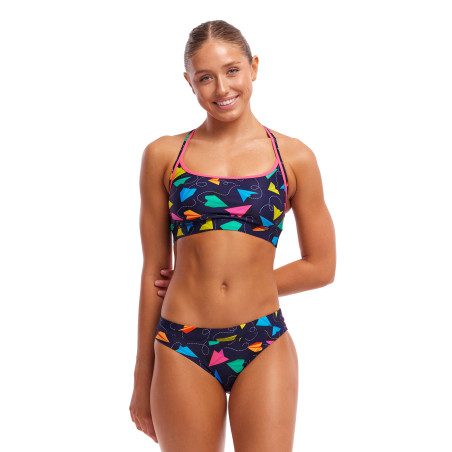 FUNKITA Fly Bye Sports - Maillot de bain Natation Femme 2 pieces | Les4Nages