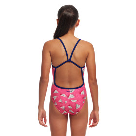 FUNKITA (8-14ans) Paper Pink  Single Strap - Maillot de bain Natation Fille 1 piece